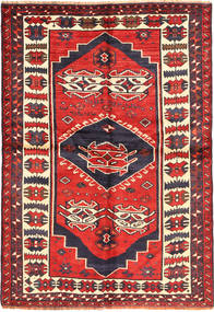 153X220 Dywan Lori Orientalny Czerwony/Ciemno Różowy (Wełna, Persja/Iran) Carpetvista