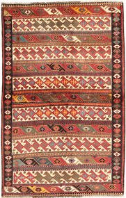  132X210 Medallion Small Shiraz Rug Wool, Carpetvista