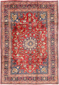 200X293 Mashad Rug Oriental Red/Beige (Wool, Persia/Iran) Carpetvista