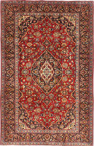  Kashan Szőnyeg 194X308 Perzsa Gyapjúszőnyeg Piros/Sötétpiros Carpetvista