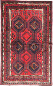 138X233 Alfombra Afshar Oriental Rojo/Gris Oscuro (Lana, Persia/Irán) Carpetvista