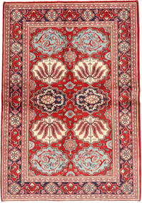 Dywan Orientalny Keszan 133X197 Czerwony/Pomarańczowy (Wełna, Persja/Iran)