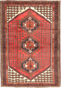 102X144 Medallion Small Hamadan Rug Wool, Carpetvista