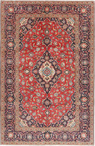 Tapis D'orient Kashan 196X306 Rouge/Orange (Laine, Perse/Iran)