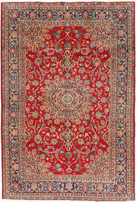 絨毯 マシュハド 195X295 レッド/ベージュ (ウール, ペルシャ/イラン)