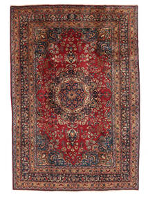  Mashad Rug 196X297 Persian Wool Red/Beige Carpetvista