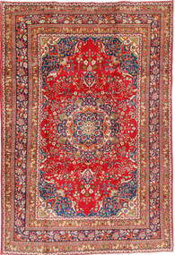 202X296 Mashad Rug Oriental Red/Beige (Wool, Persia/Iran) Carpetvista