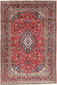  Orientalisk Mashad Matta 191X284 Röd/Grå Ull, Persien/Iran Carpetvista