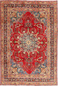 絨毯 マシュハド 197X295 レッド/ベージュ (ウール, ペルシャ/イラン)