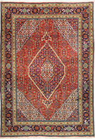  Persisk Tabriz Tæppe 207X298 Rød/Grøn (Uld, Persien/Iran)