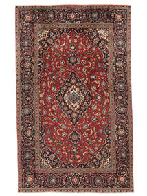 Tapete Oriental Kashan 188X301 Vermelho Escuro/Preto (Lã, Pérsia/Irão)