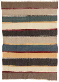  Kilim Rug 137X192 Persian Wool Beige/Dark Grey Small Carpetvista