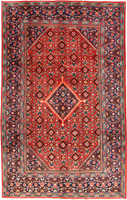 206X324 Dywan Mahal Orientalny Czerwony/Ciemnoczerwony (Wełna, Persja/Iran) Carpetvista