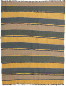 158X205 Kilim Rug Oriental Orange/Dark Grey (Wool, Persia/Iran) Carpetvista