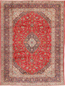  298X400 Keshan Signature : Kashan Ghotbi Teppe Rød/Beige Persia/Iran Carpetvista