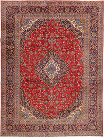 Tapis Persan Kashan Signature : Kashan Feyzi 300X400 Rouge/Rouge Foncé Grand (Laine, Perse/Iran)