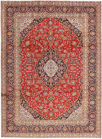  Kashan Szőnyeg 250X340 Perzsa Gyapjúszőnyeg Piros/Narancssárga Nagy Carpetvista