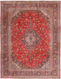 315X420 Keshan Teppe Orientalsk Rød/Beige Stort (Ull, Persia/Iran) Carpetvista