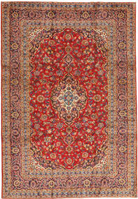 Keshan Vloerkleed 243X355 Rood/Beige Wol, Perzië/Iran Carpetvista