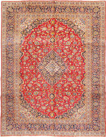  Persisk Keshan Signature : Kashan Ghotbi Tæppe 303X400 Rød/Beige Stort (Uld, Persien/Iran)