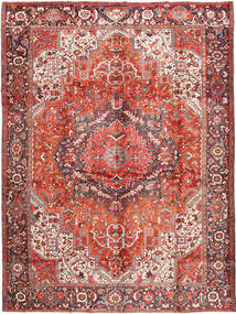  Orientalisk Heriz Matta 340X440 Röd/Grå Stor Ull, Persien/Iran Carpetvista