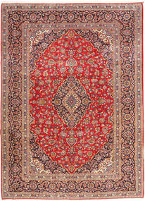 Keshan Teppich 258X352 Rot/Beige Großer Wolle, Persien/Iran Carpetvista