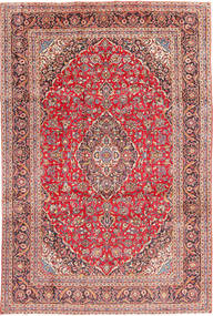 Dywan Perski Keszan 241X368 Czerwony/Beżowy (Wełna, Persja/Iran)
