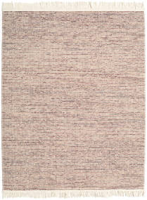 Medium Drop 190X240 Pink/Brown Plain (Single Colored) Wool Rug