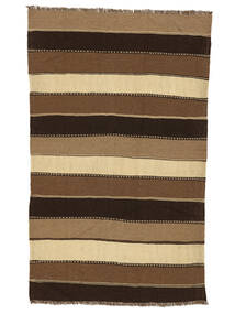 127X206 Kelim Teppich Orientalischer Braun/Schwarz (Wolle, Persien/Iran) Carpetvista