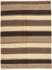  Orientalischer Kelim Teppich 154X202 Braun/Beige Wolle, Persien/Iran Carpetvista