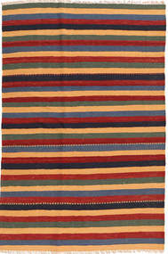  Kilim Rug 123X188 Persian Wool Red/Orange Small Carpetvista