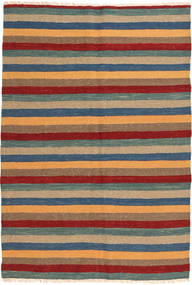 126X182 Kelim Teppich Orientalischer Beige/Rot (Wolle, Persien/Iran) Carpetvista