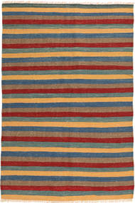 125X185 Kelim Teppich Orientalischer Grau/Rot (Wolle, Persien/Iran) Carpetvista