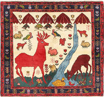 絨毯 ペルシャ ザンジャン 125X130 正方形 (ウール, ペルシャ/イラン)