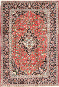 絨毯 カシャン 202X300 レッド/ベージュ (ウール, ペルシャ/イラン)