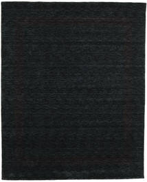 Handloom Gabba 240X300 Large Black/Grey Plain (Single Colored) Wool Rug