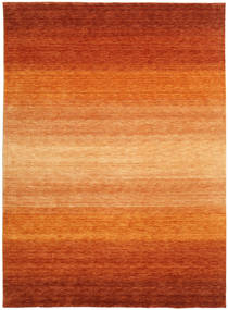  240X340 Large Gabbeh Rainbow Rug - Rust Red Wool