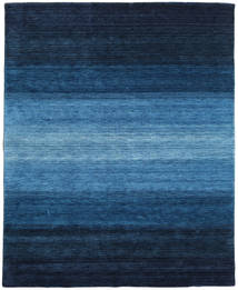  240X300 Large Gabbeh Rainbow Rug - Blue Wool