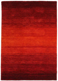 140X200 Gabbeh Rainbow Rug - Red Modern Red (Wool, India)