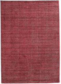  170X240 Bamboo Silk Loom - Red Teppe India Carpetvista