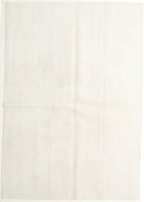  Bambù Di Seta Loom Bianco Crema Tappeto 160X230 Di Lana Beige/Verde Chiaro Carpetvista