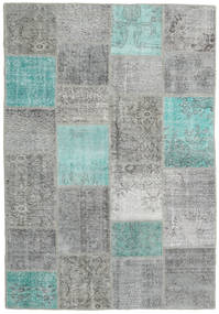 絨毯 パッチワーク 161X232 グレー/ターコイズ (ウール, トルコ)