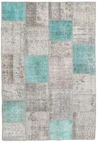 159X233 Patchwork Teppich Moderner Grau/Beige (Wolle, Türkei) Carpetvista