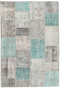 Patchwork Rug 159X231 Grey/Beige Wool, Turkey Carpetvista
