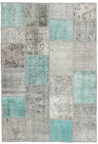  Patchwork Rug 160X232 Wool Grey/Light Grey Carpetvista