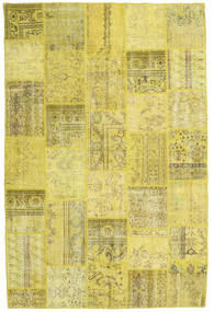  198X303 Patchwork Teppich Gelb Türkei Carpetvista