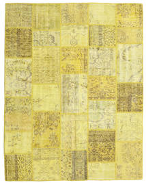 200X253 Patchwork Teppich Moderner Gelb/Beige (Wolle, Türkei) Carpetvista