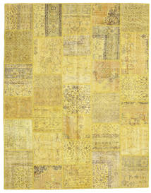 199X254 Patchwork Teppich Moderner Gelb (Wolle, Türkei) Carpetvista
