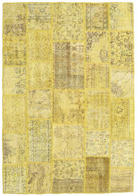 160X232 Koberec Patchwork Moderní Žlutá (Vlna, Turecko) Carpetvista