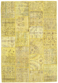  160X233 Patchwork Teppich Gelb Türkei Carpetvista